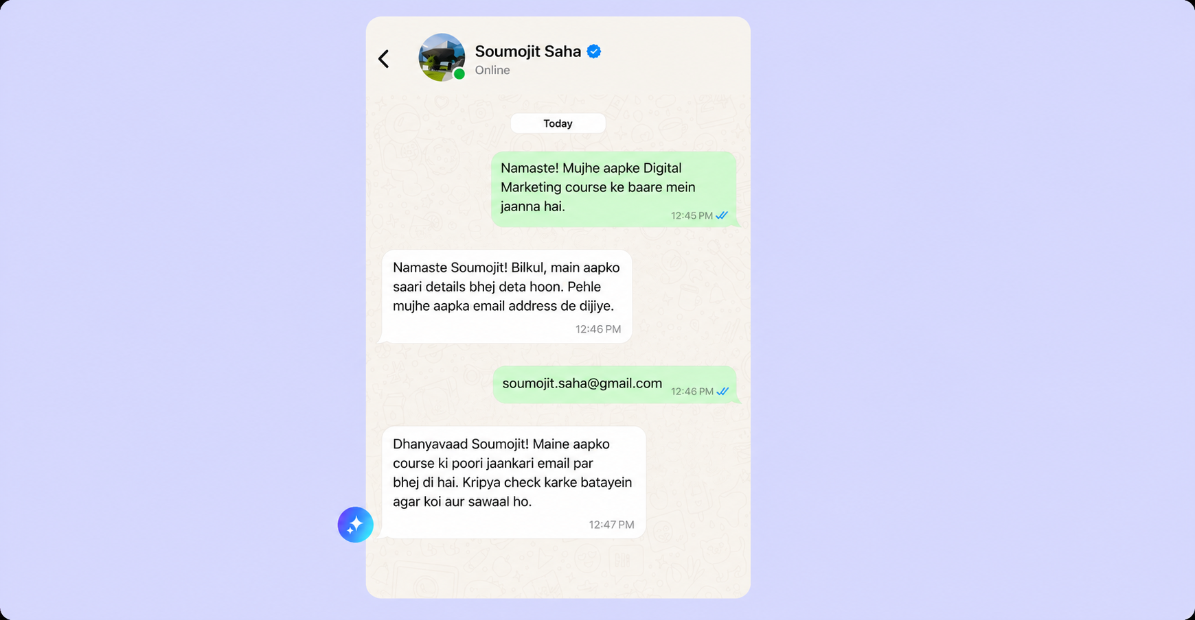 AI assistant 24/7 replies